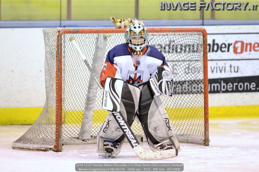 2014-12-07 Hockey Milano Rossoblu U12-Real Torino 0342 Lorenzo Serloreti
